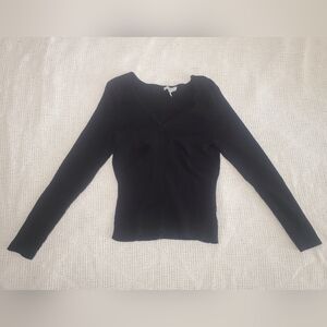 Sofia by Sofia Vergara Black Long Sleeve Top